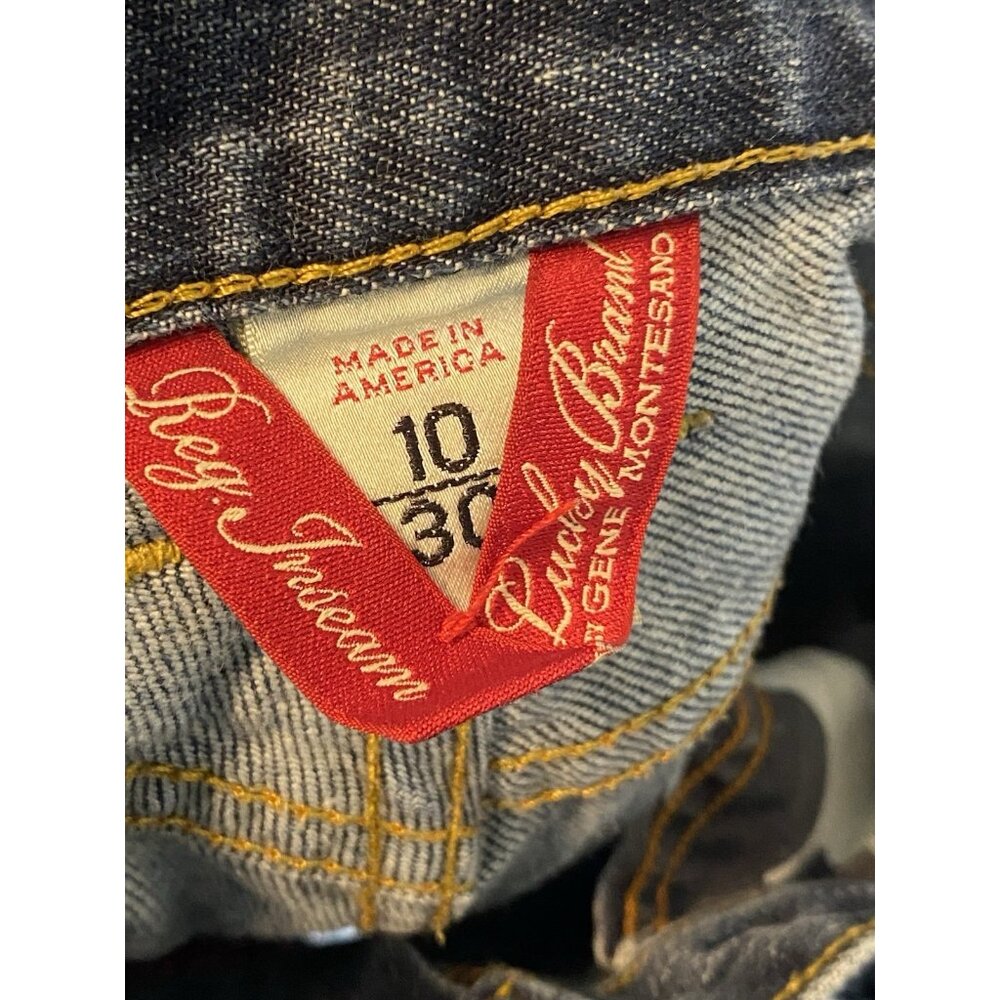 Lucky Brand Women's Classic Fit Blue Jeans Size 10 Reg Medium Wash Made In USA - Picture 7 of 15